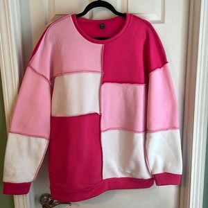 SHEIN Color-Blocked Sweatshirt